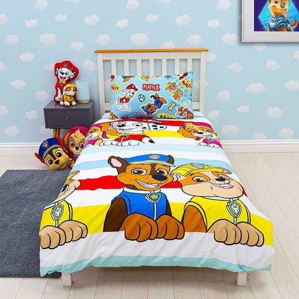 Paw Patrol Pupster Duvet Cover Bed Bed 135x200+48x74cm Multicolor