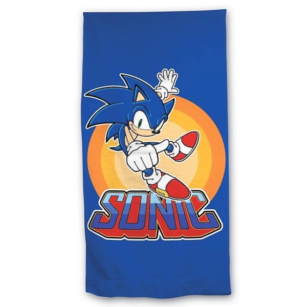 Sonic The Hedgehog Sonic håndklæde badehåndklæde Hurtigtørret Blue one size