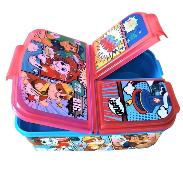 Paw Patrol Chase Marshall Rubble Madkasse Med 3 rum Multicolor