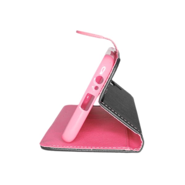 iPhone 12/12 Pro Plånboksfodral Fancy Case Svart-Rosa multifärg