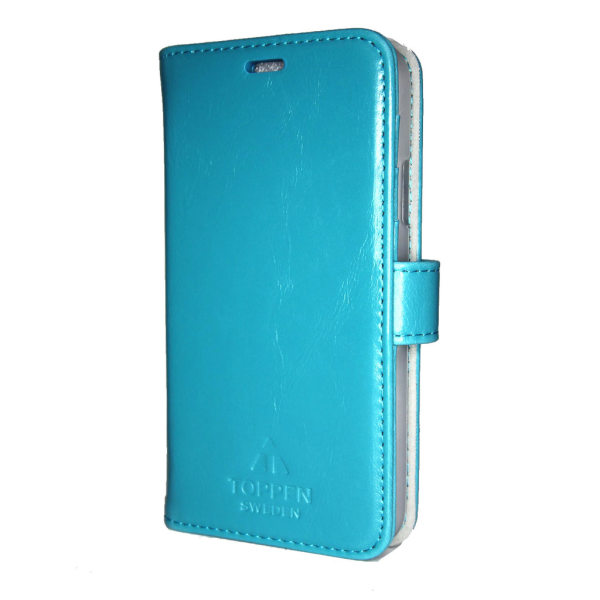 TOPPEN iPhone X Wallet Case ID pocket Nahkakotelo Lompakkokotelo Light blue