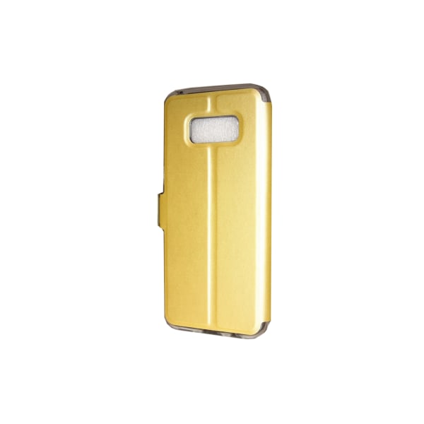 TOPPEN Samsung Galaxy S8 Flip Dual View Cover Med Magnetlås Guld