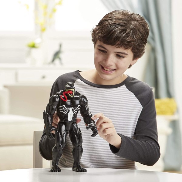 Spider-Man Deluxe Maximum Venom 30cm Figur Med Blast Gear Port Multicolor