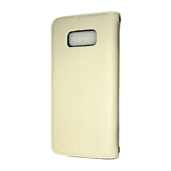TOPPEN 2in1 Lommebok -deksel og kortholder Samsung Galaxy S8 Hvi White