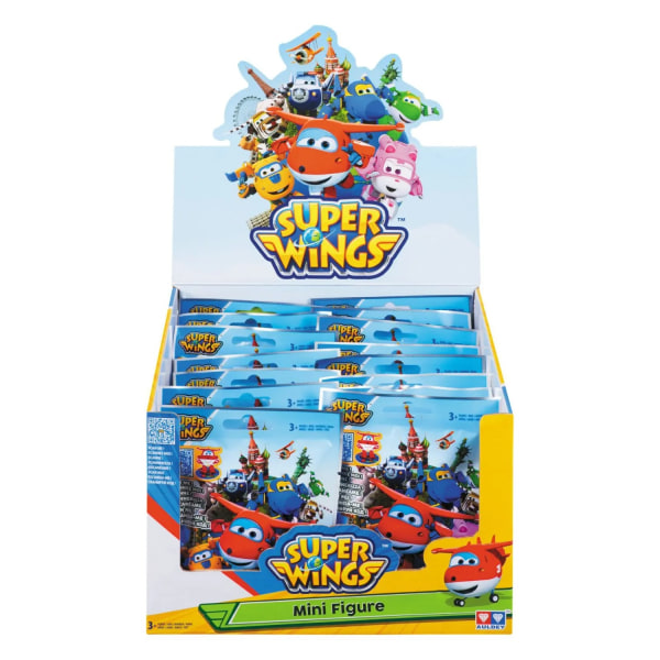 6 pakkauksen Super Wings Mini Action Figuurit Keräilyblind Bag Ass Multicolor