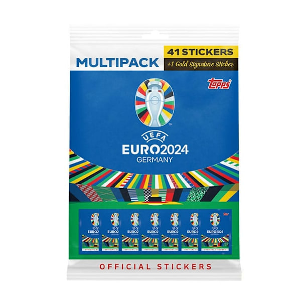 Official UEFA EURO 2024 Sticker Collection Multipack 41 Stickers Multicolor