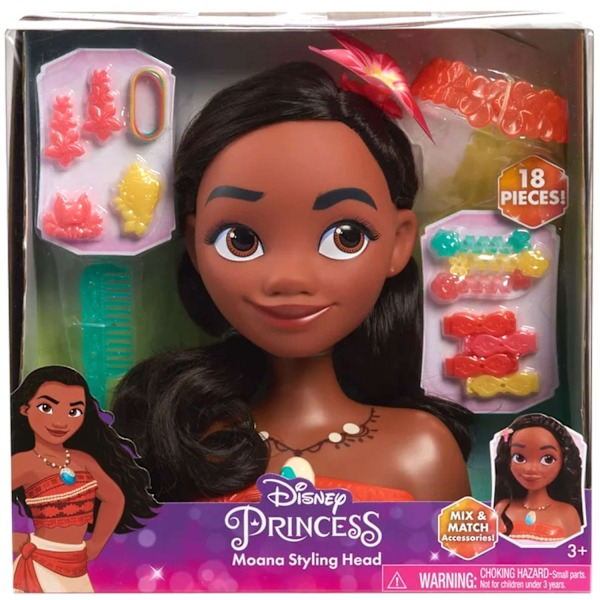 Disney Princess Vaiana/Moana Styling Head Doll Dukke Multicolor