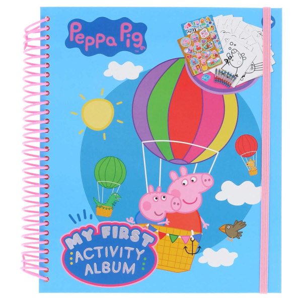 Peppa Pig My First Activity Album tarroilla ja värikynillä Multicolor