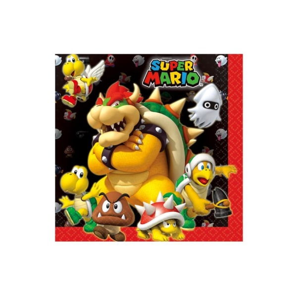20 kpl Super Mario Bowser -lautasliinoja Multicolor one size
