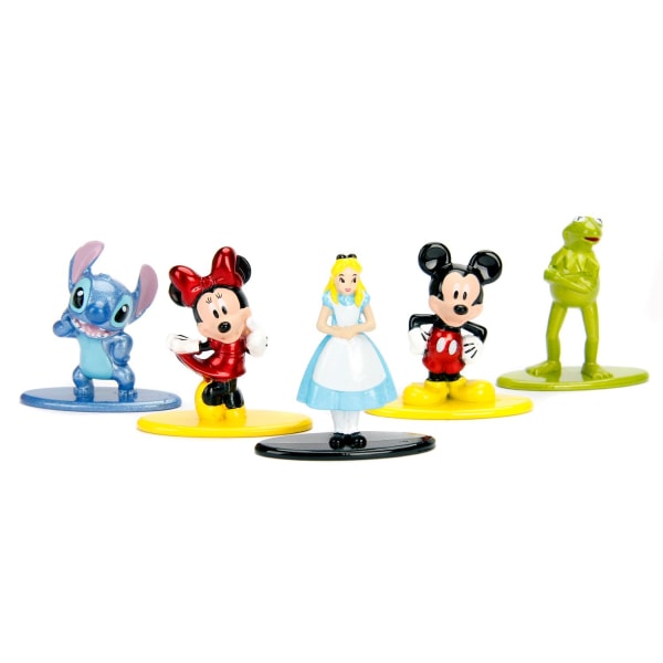 5-Pack Disney Pixar Nano Metal Figures Collector Mickey Minnie A Multicolor