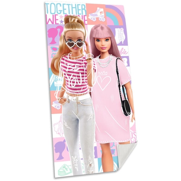 Barbie Together barn badehåndkle 140x70cm MultiColor