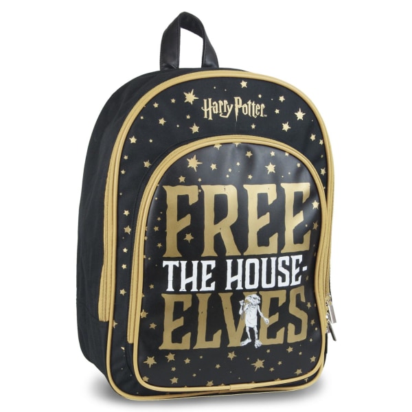 Harry Potter Dobby Free The House Elves Backpack School Bag Repp Black one size