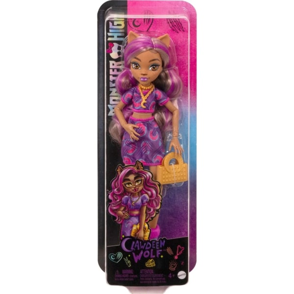 Monster High Clawdeen Wolf Doll With Bag And Accessories Docka 3 multifärg