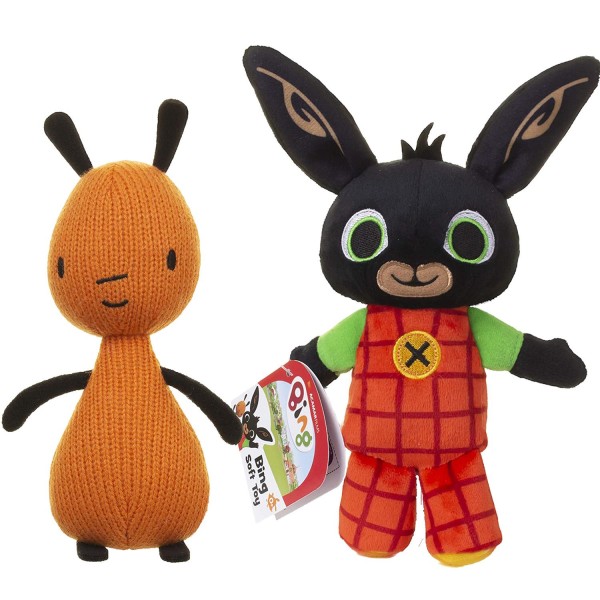 2-Pack BING Soft Plush Bing & Flop Toy 20cm Multicolor