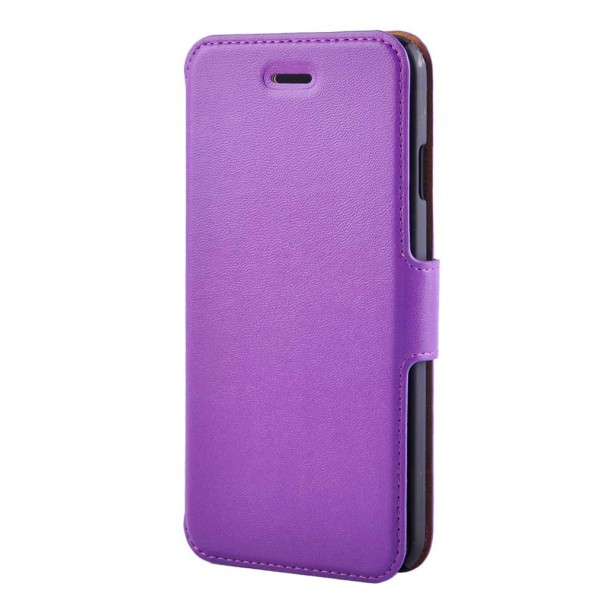 Super Slim Deluxe Wallet Folio -veske til iPhone 6 / 6S, lilla Purple
