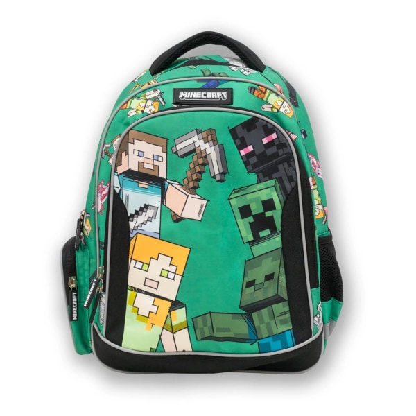 Minecraft Premium Backpack Rygsæk Skoletaske Ergonomisk 41cm Multicolor one size