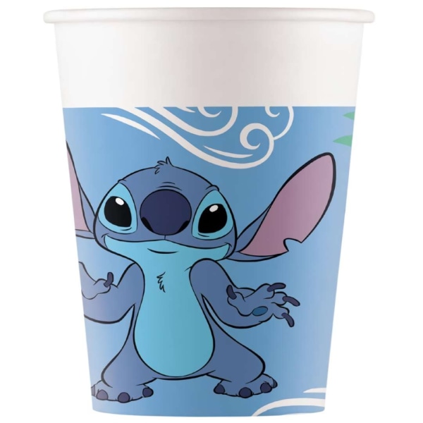8-Pack Disney Lilo & Stitch Pappersmuggar 200ml Kalas Muggar Cup multifärg one size