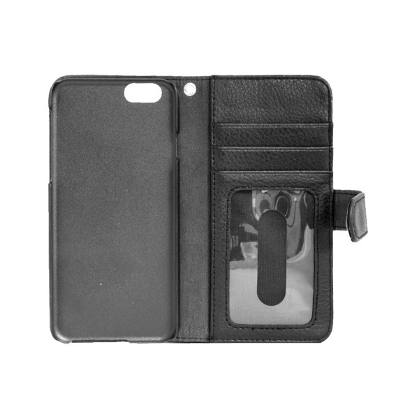 TOP Venstrehåndet tegnebog til iPhone 6 / 6S, sort Black