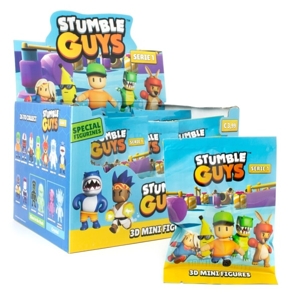 18-Pack Stumble Guys 3D Mini Figures Mystery Bag S1 Figurer multifärg