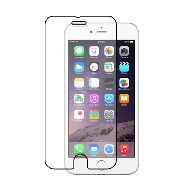 iPhone 6/6S Härdat Glas Skärmskydd Retail Hårdplastlåda Transparent