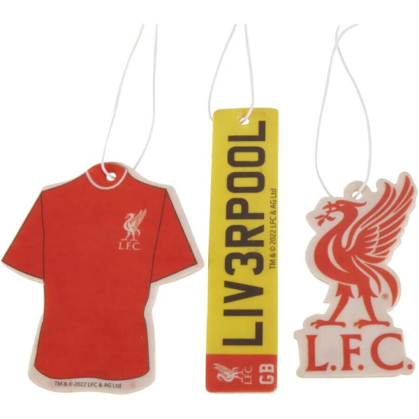 3-pakket Liverpool FC dufttræ til bil Luftfrisker Multicolor