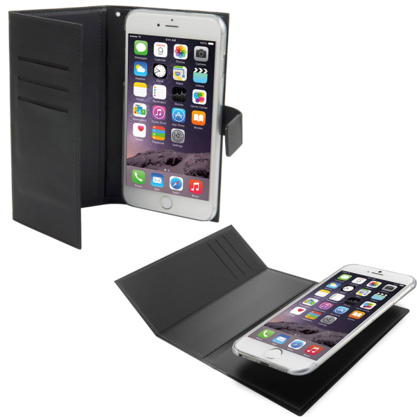 Muvit Magnet Wallet  Irrotettava Kuori For  Iphone 6/6s Black Black