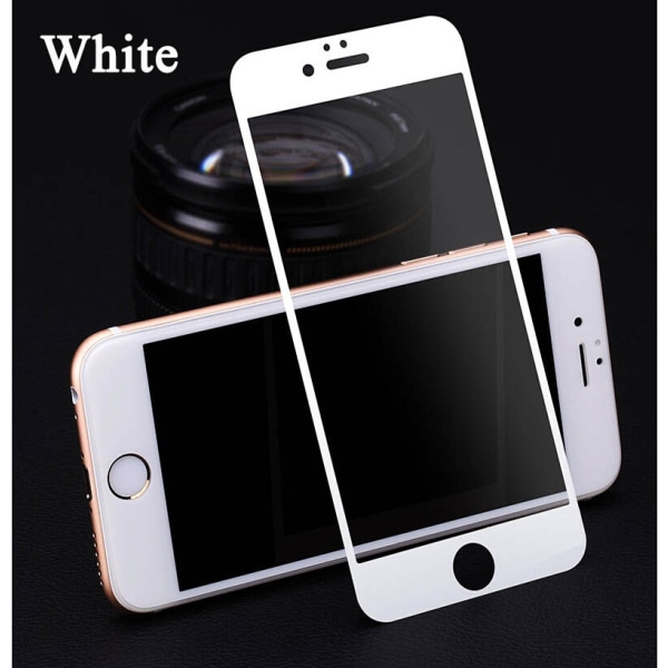 Fuldhærdet hærdet glas iPhone 7 Plus Skærmbeskyttelses Detail White