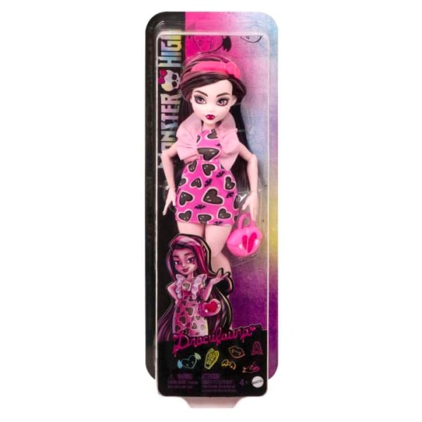 Monster High Draculaura Doll With Bag And Accessories Dukke 30cm Multicolor
