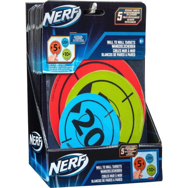 16-Pack NERF - 5st Wall to Wall Target Stickers multifärg
