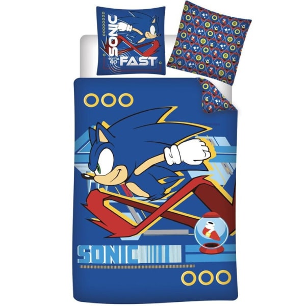 Sonic The Hedgehog Gotta Go Fast Pussilakanasetti Bed linen 140x Multicolor
