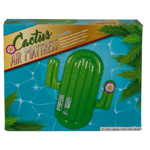 Ilmatäytteinen ilmapatjasänky Kelluva Lounge Giant Cactus 174 cm Multicolor