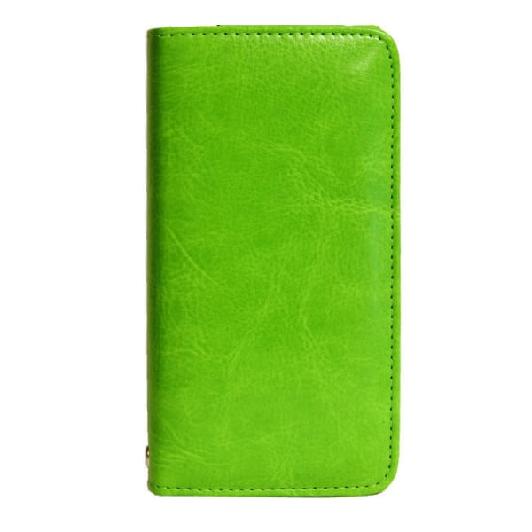 Muoti lompakkokotelon case iPhone SE/5S/5/5C/4S + kaulanauha Green