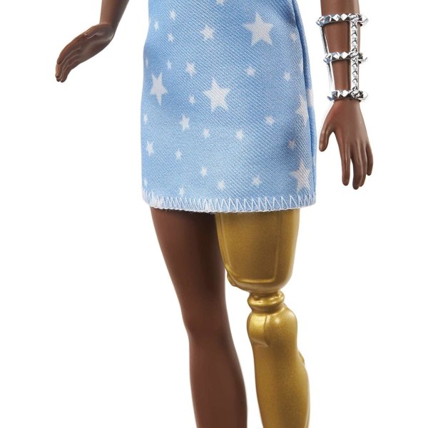 Barbie Fashionistas Dukke #146 Dukke Med Protetiske Ben Multicolor