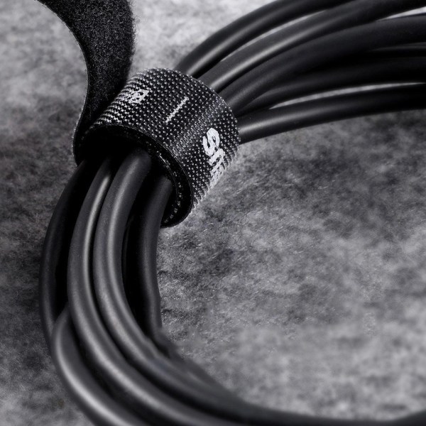 Baseus Velcro Tape Cable organizer 3m Black Buntebånd Kabelsamme Multicolor