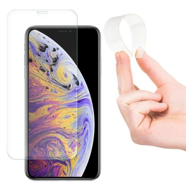 iPhone 12 / iPhone 12 Pro Flex Nano Härdat Glas Hybrid Skärmskyd Transparent