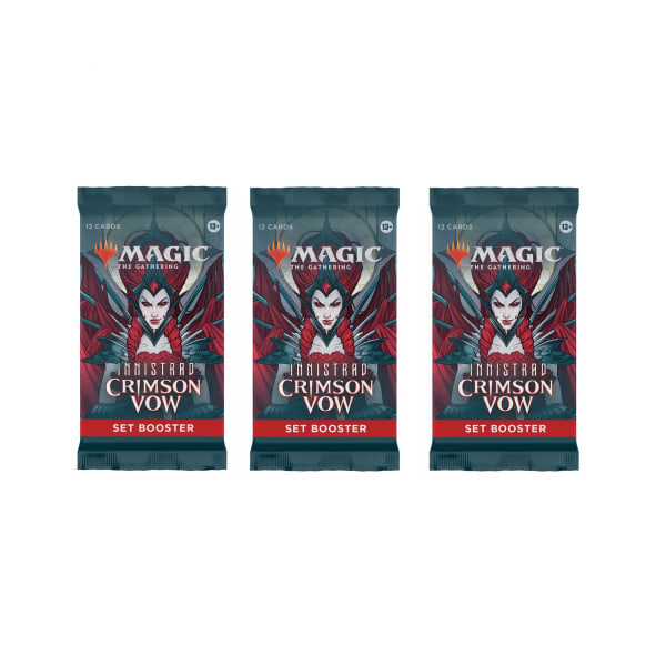 Magic The Gathering Innistrad Crimson VoW SET Booster 3-Pack multifärg