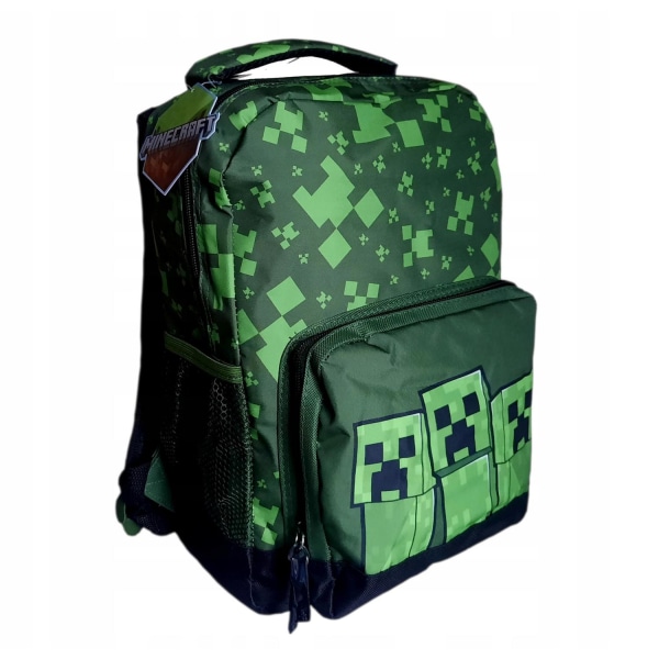 Minecraft Creeper Backpack Skoletaske 35x25x12cm Multicolor one size