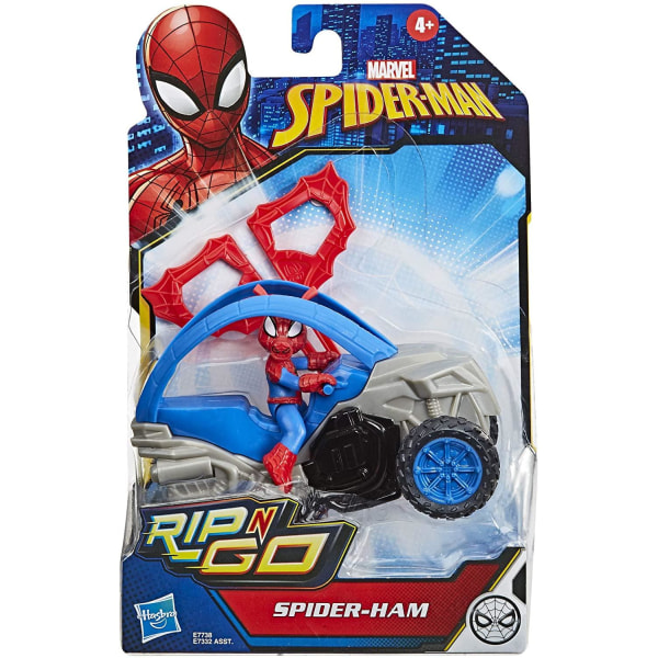 Spider-Man Rip N Go Spider-Ham Spindelmannen Leksaksbil multifärg