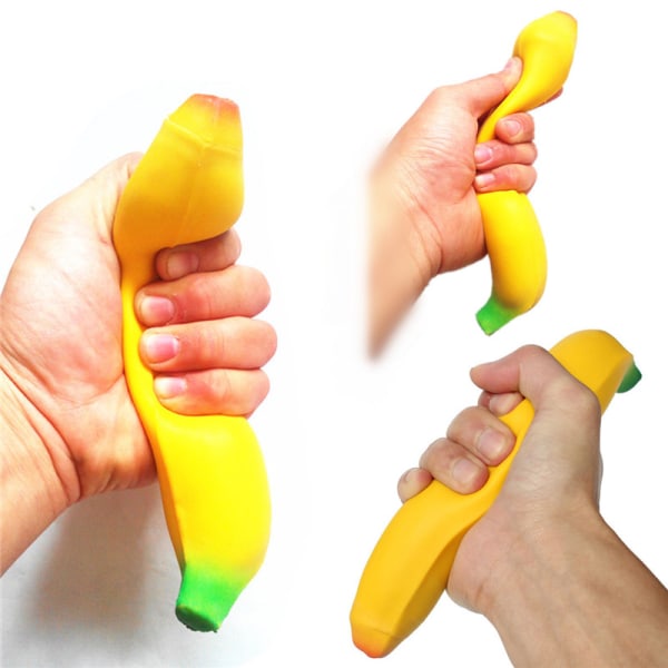 Klem og formbar stress bananestress kugle-stress-vittighed Yellow