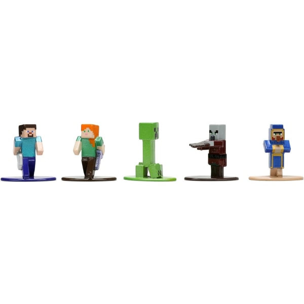 18 kpl Minecraft Series 5 Nano Metalfigs Figuurit 100 % painevalettu Multicolor
