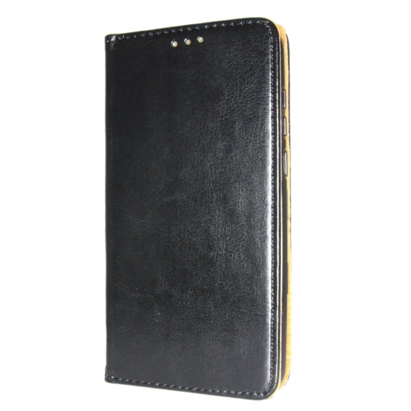 Genuine Leather Book Slim Samsung Galaxy A10e Nahkakotelo Lompak Black