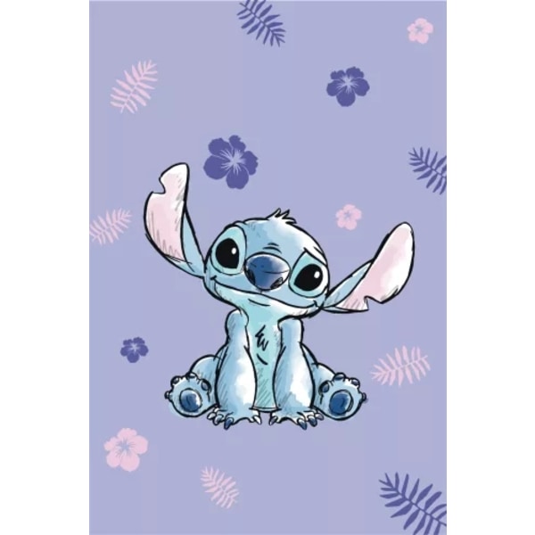 Disney Lilo & Stitch Tæppe Fleecefilt 100x150cm Lila Multicolor