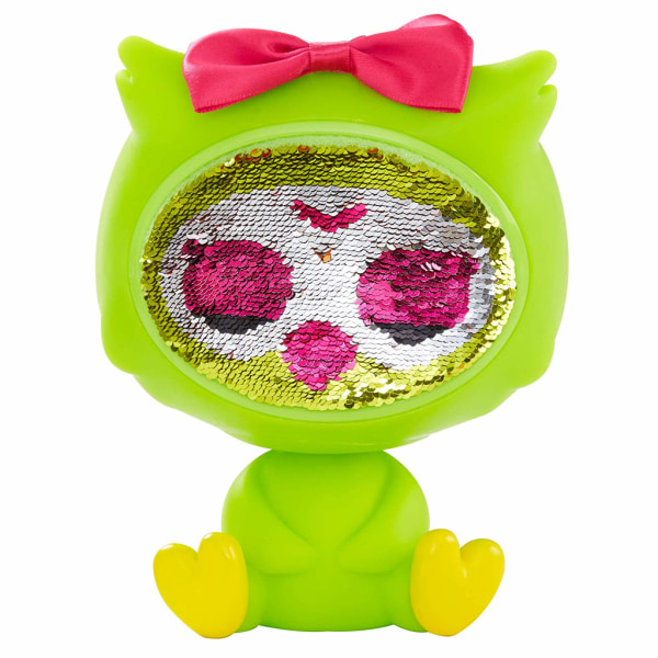 The Zequins Emmy Green Owl Leksaksfigur Docka Med Paljetter Green
