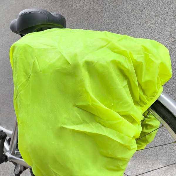 Rummelig Cykeltaske 60 liters Bagagetaske + regnslag Green