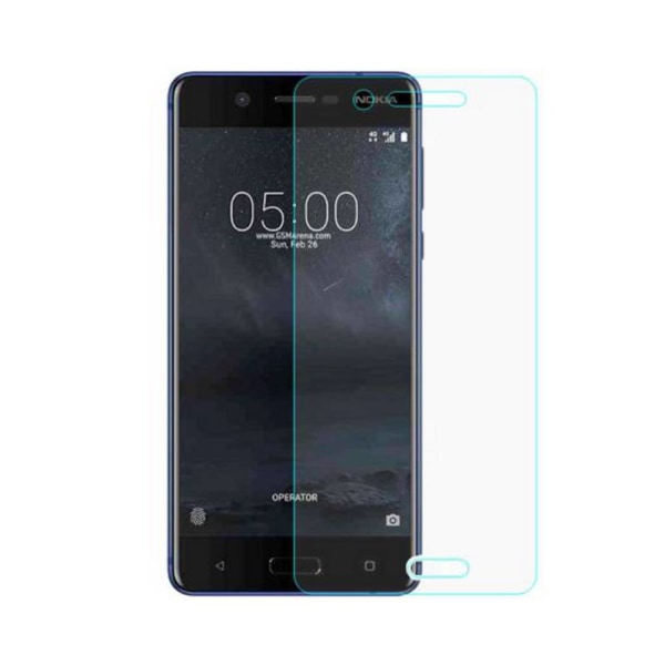 Nokia 5.1 hærdet glas skærmbeskytter detail Transparent