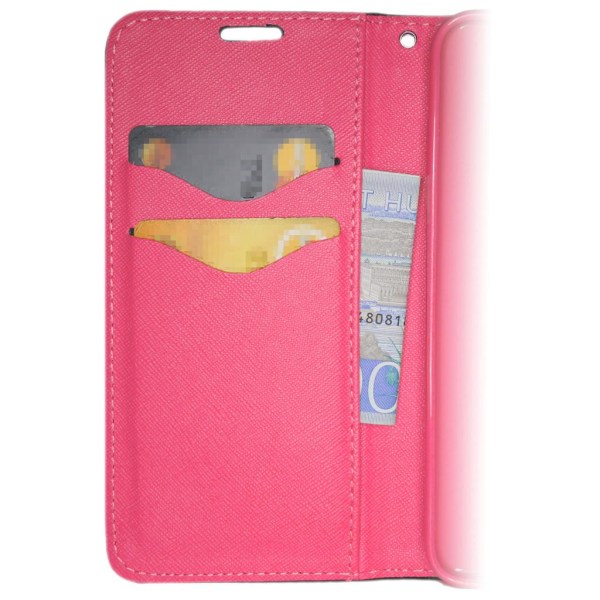 iPhone 12/12 Pro Pung taske Fancy taske sort-lyserød Multicolor