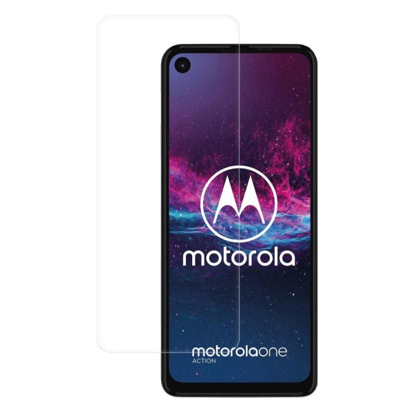 Motorola G8 Power hærdet glas skærmbeskytter detail Transparent