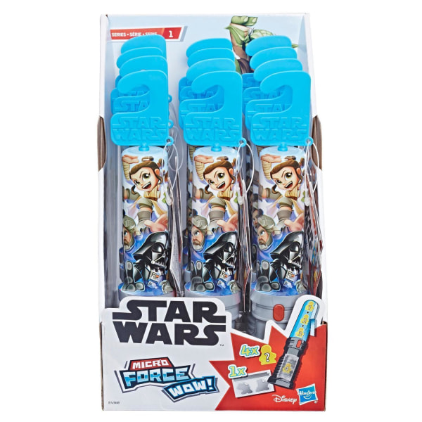 12 pakkauksen Star Wars Micro Force WOW! Sarja 1 Multicolor