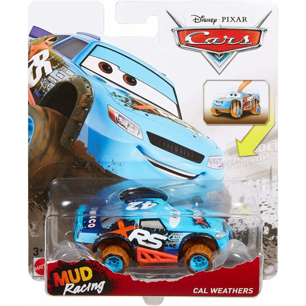 2-Pack Pixar Cars Mud Racing Biler Med Ophæng Diecast 8cm 1:55 Multicolor