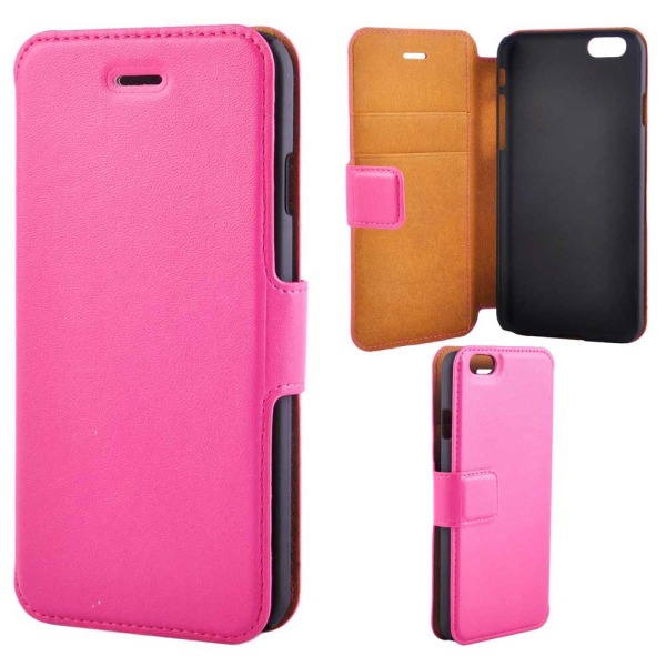 Super Slim Wallet Case For iPhone 6 / 6S, Dark Pink Dark pink